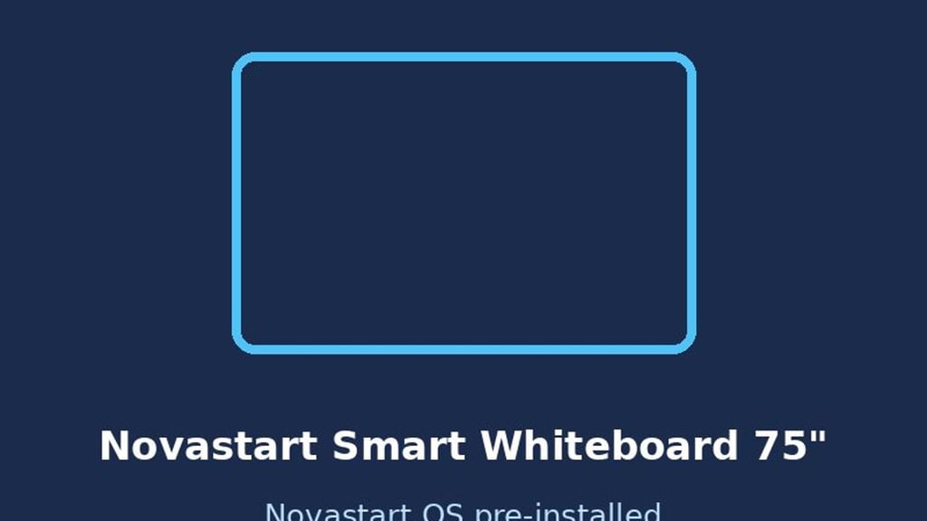 Novastart 75" Smart Whiteboard - Novastart OS pre-installed