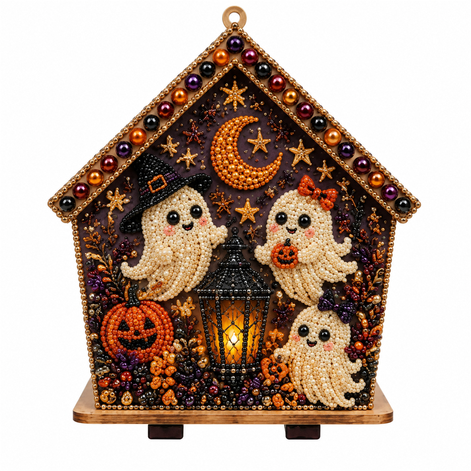 3D ハロウィン 木製ハウス ダイヤモンドペインティングセット – photo 2 of 5