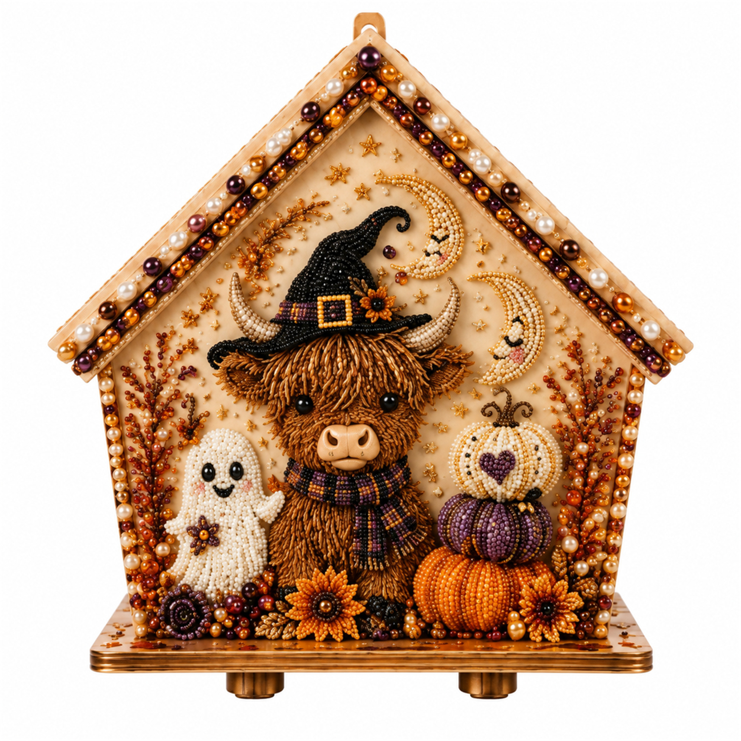 3D ハロウィン 木製ハウス ダイヤモンドペインティングセット – photo 3 of 5