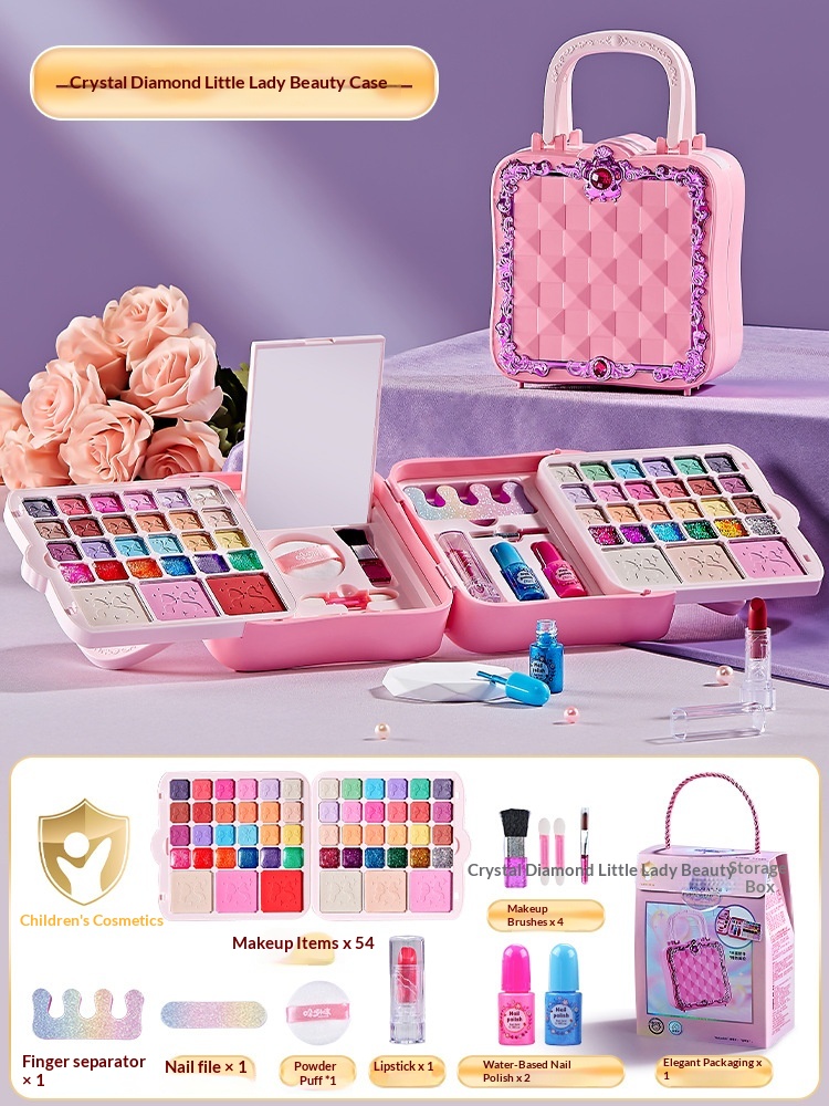 Kids' Makeup Pretend Play Portable Vanity Set Toy Kit – photo 4 of 5