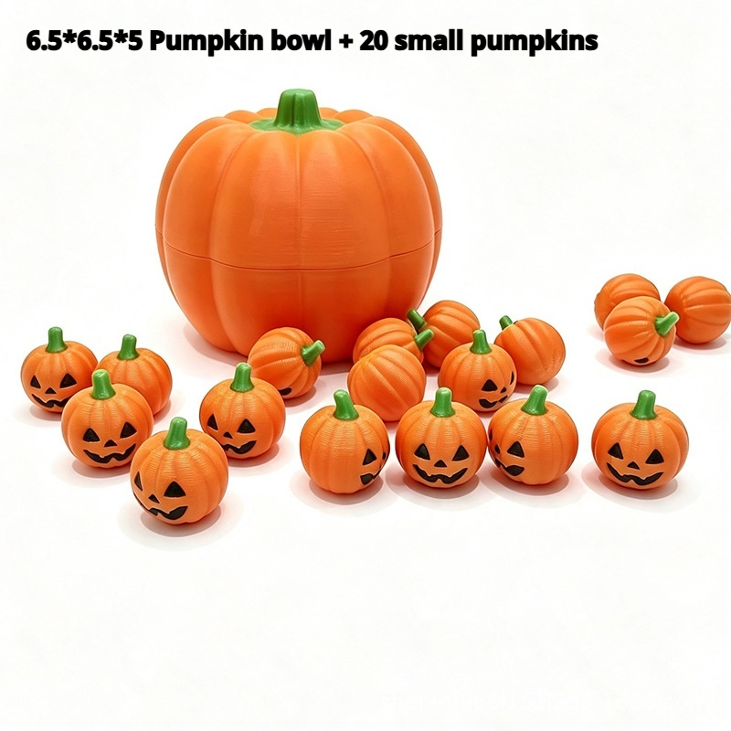3D-printed Toy Pumpkin Ghost Halloween Decoration – photo 3 of 5