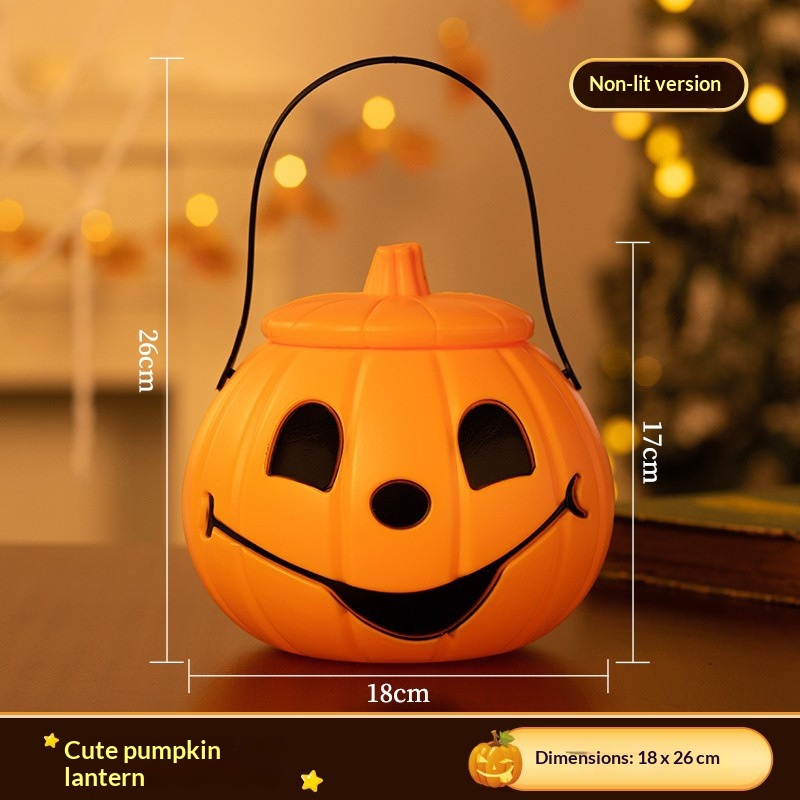 Halloween Children's Candy Bucket Trick-or-treating Prop Toy Decoration Pumpkin Bucket Bag With L… – photo 5 of 5