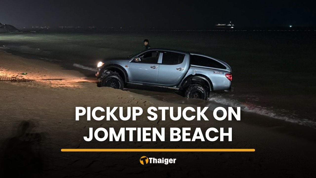 Oh no, not the beach again 😂 Greek driver gets pickup stuck on…