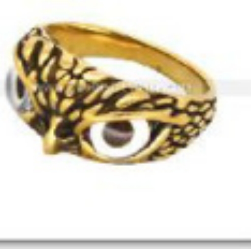 Retro Halloween Owl Titanium Steel Ring – photo 3 of 5
