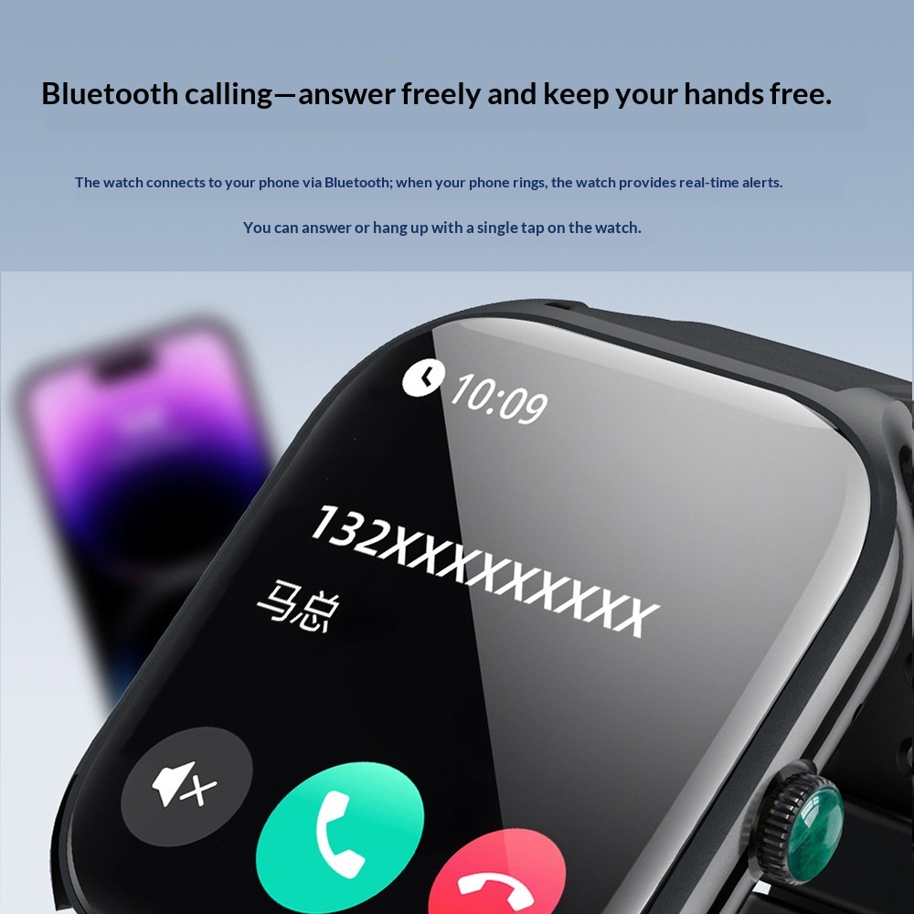LX307 Smart Watch Bluetooth Call Remote Camera Control Blood Pressure Oxygen Sleep Monitor Multi-… – photo 5 of 5