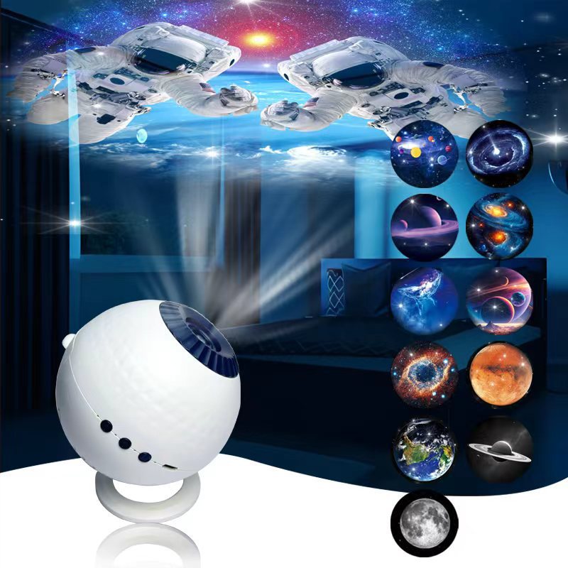 Bluetooth Globe Projector Lamp HD Galaxy Starry Sky Moon Planet Atmosphere Light