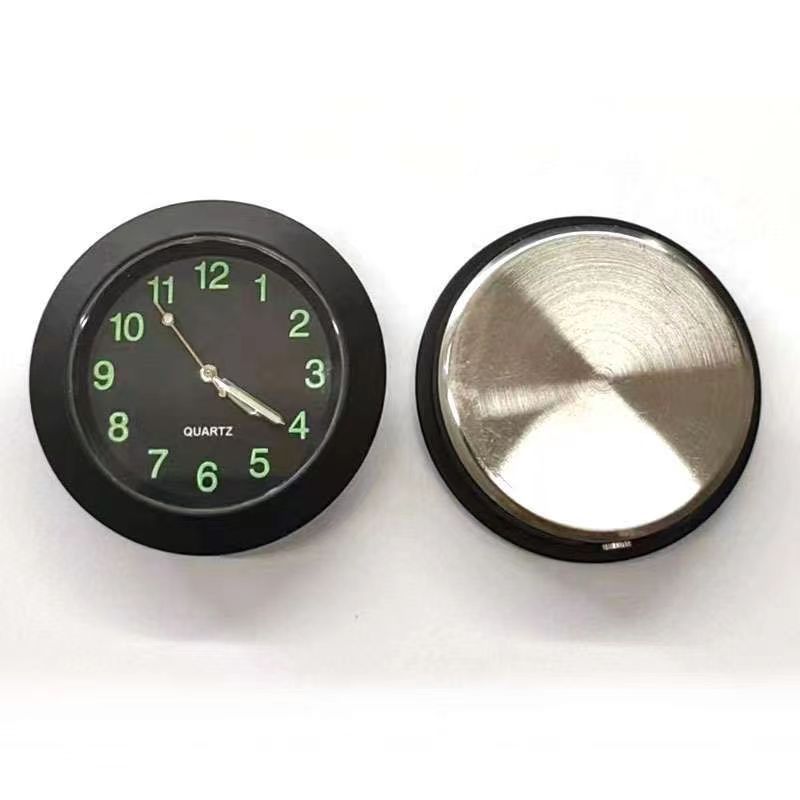 車載用 粘着式 丸型時計 43mm クォーツアナログ時計 – photo 3 of 4