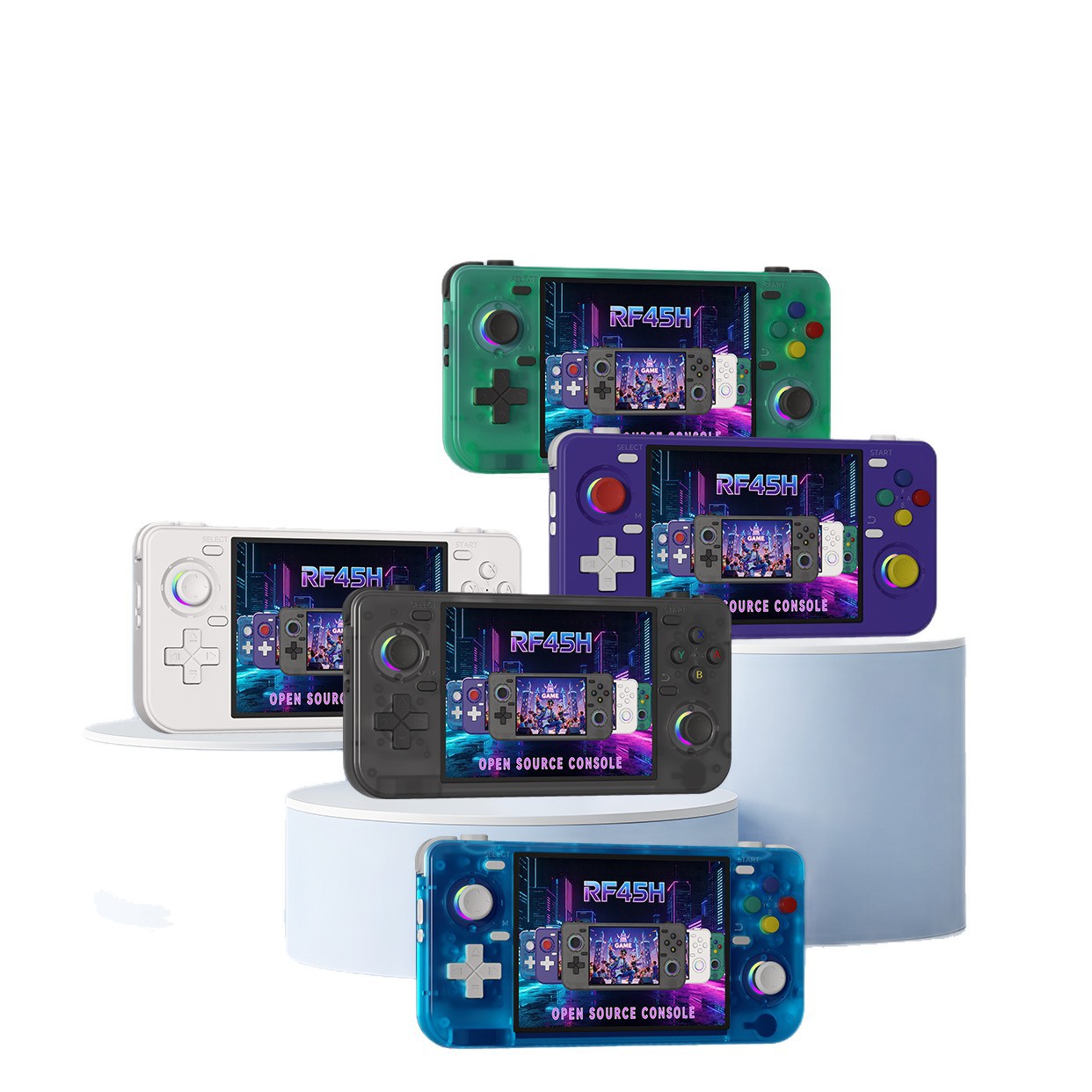 RF45H レトロハンドヘルドゲーム機 4.5インチ横画面 オープンソース WiFi 2人対戦オンラインバトル ポータブルゲーミングデバイス – photo 4 of 5
