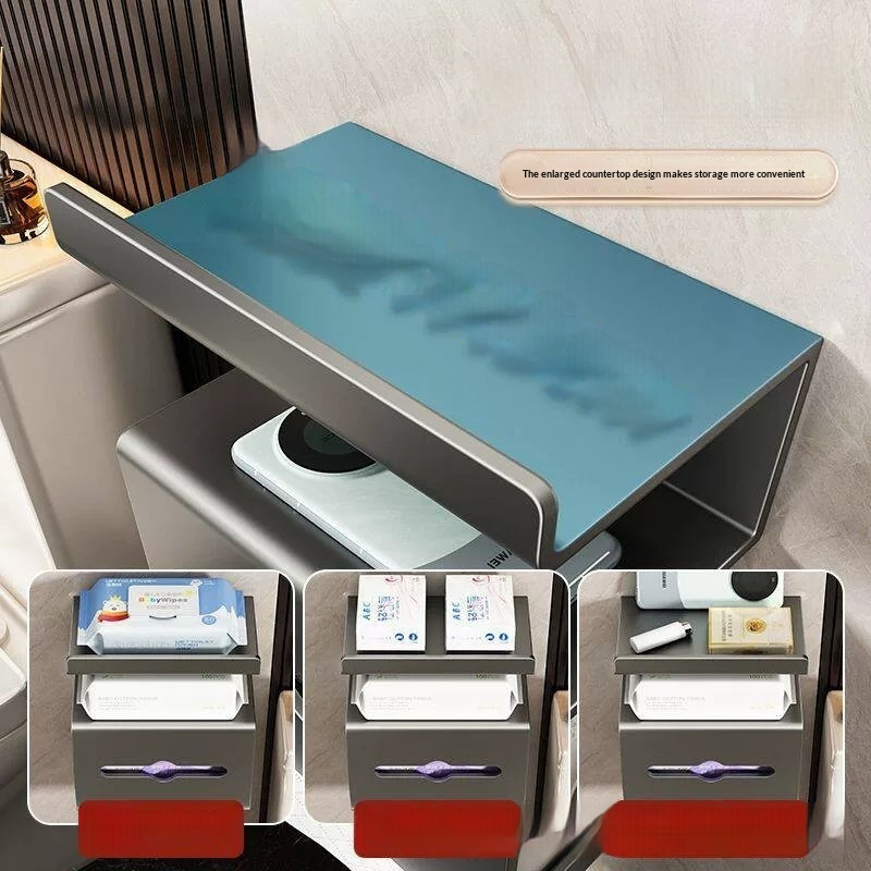 Wall Mounted Bathroom Toilet Paper Holder - Adhesive Roll Dispenser For Restroom – photo 4 of 5
