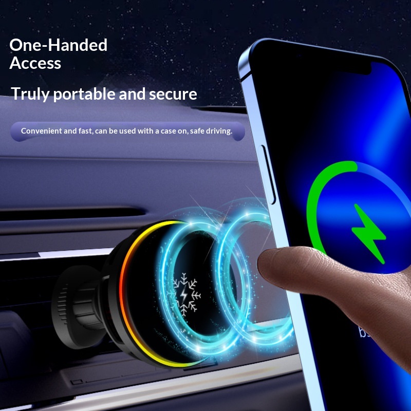Magnetic Wireless Car Charger Navigation Mount – photo 4 of 5
