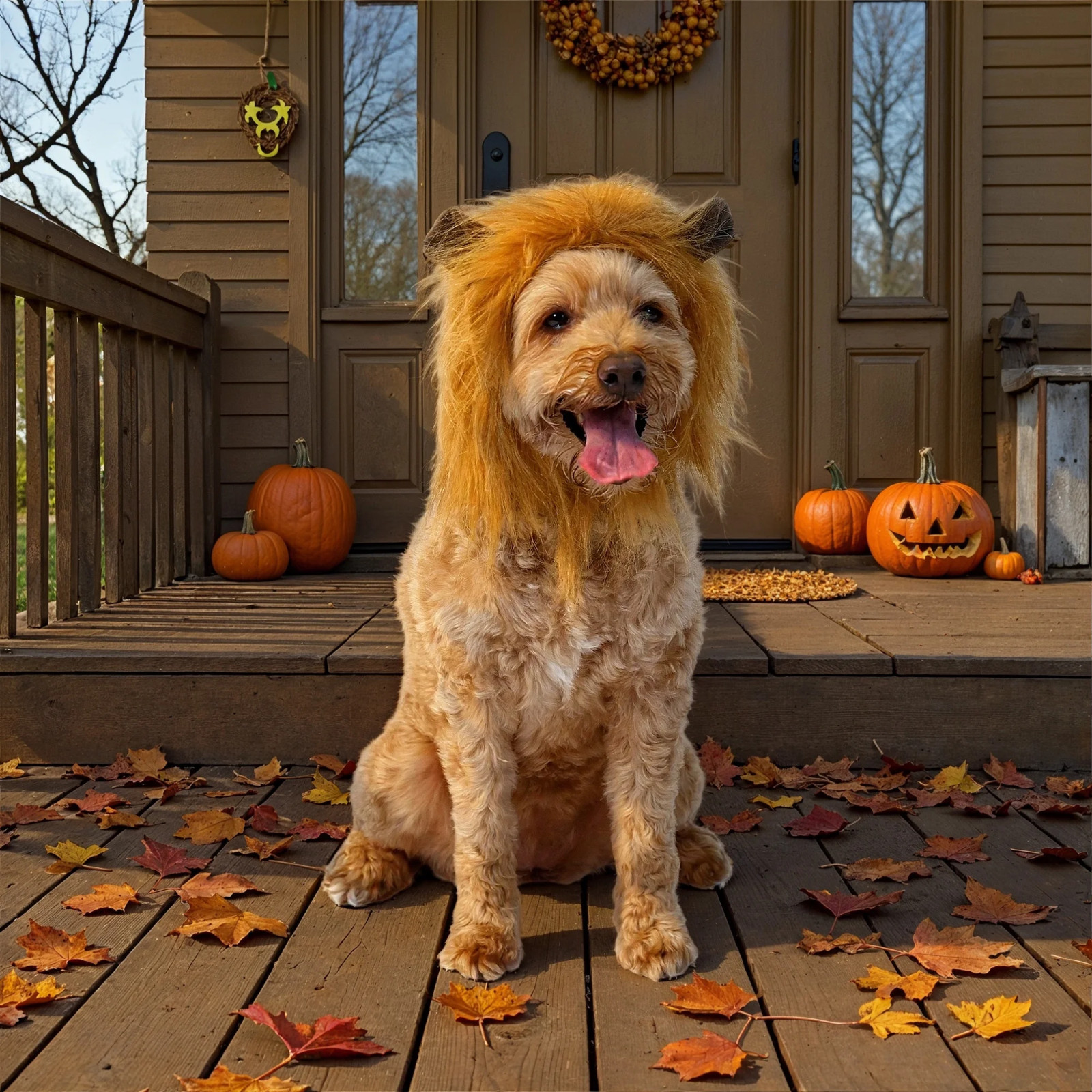 Dog Cat Halloween Costume Lion Mane XS/S Chihuahua Yorkie Frenchie 5-20 lbs Cute