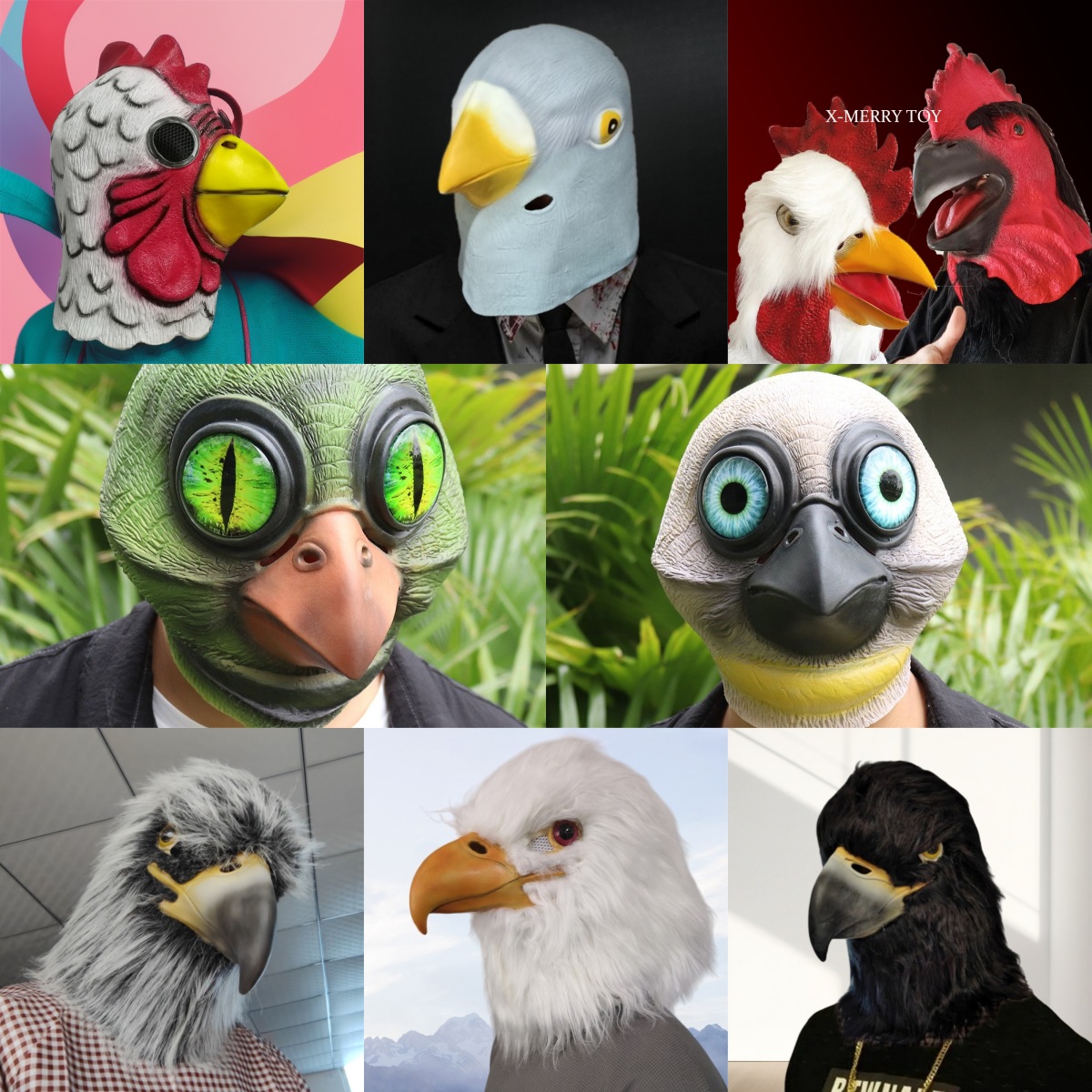 Eagle Mask Halloween Costume Cosplay Prop