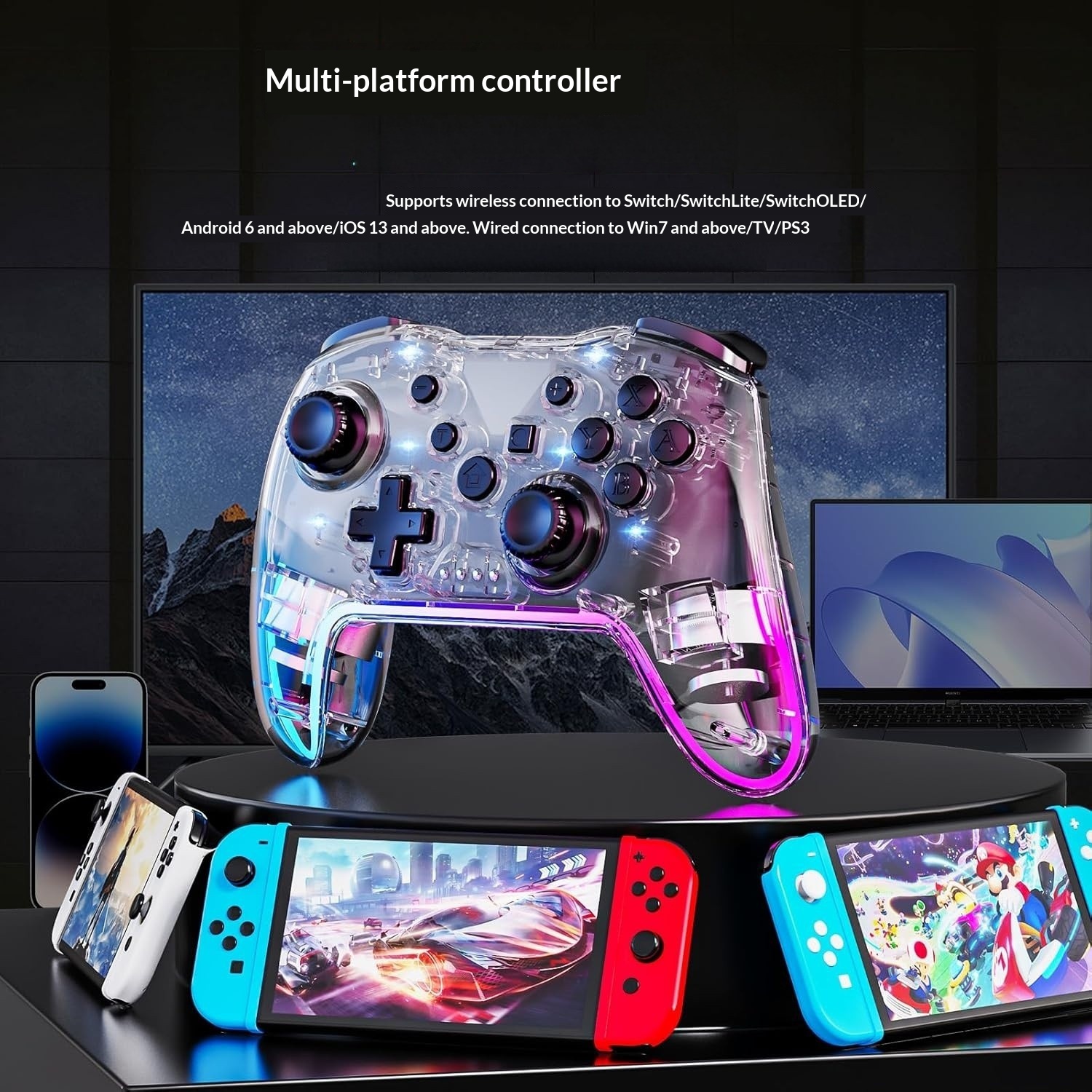 Wireless Bluetooth Dual-Vibration Two-Player PC Game Controller – photo 4 of 5
