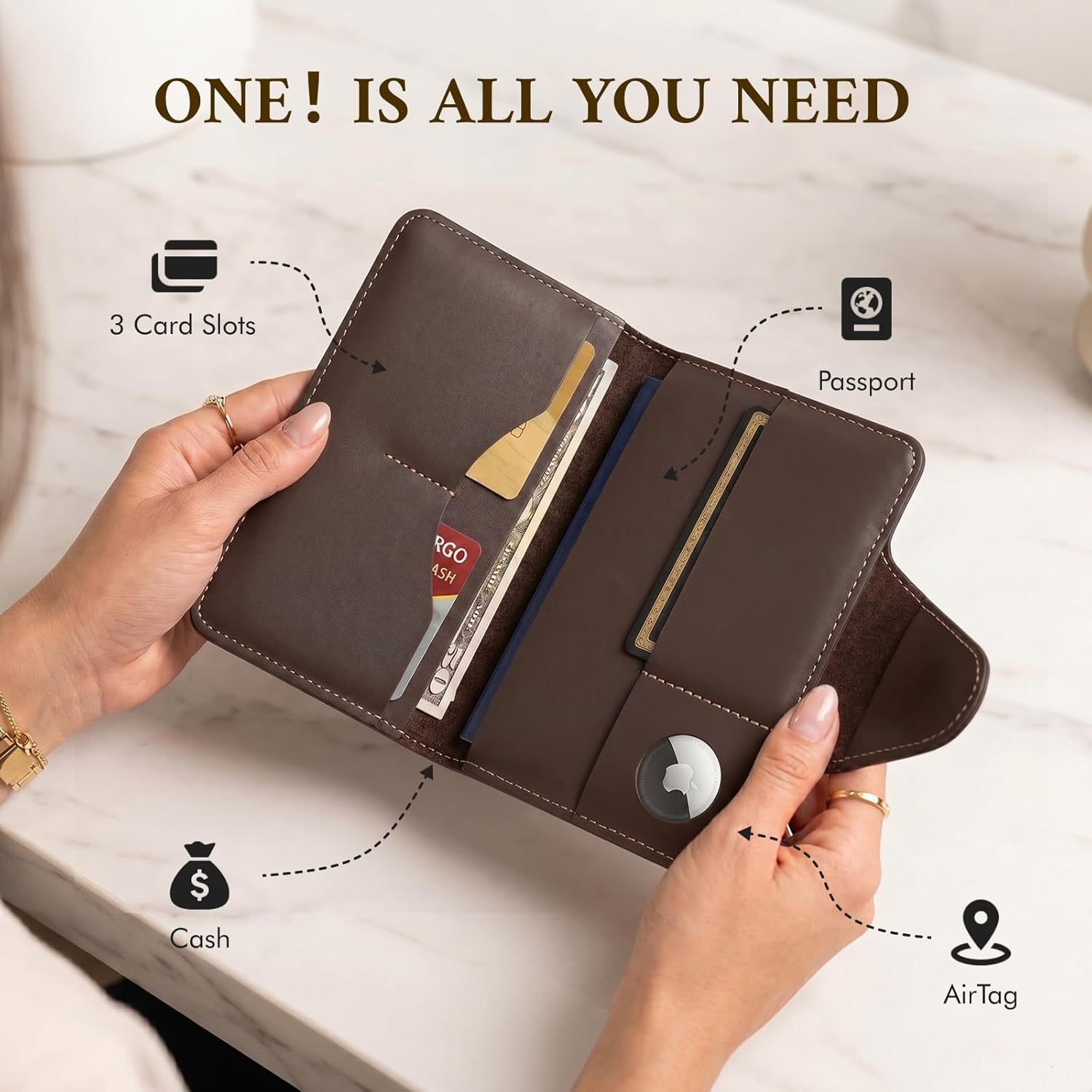 Two-fold Multi-card And Document Holder