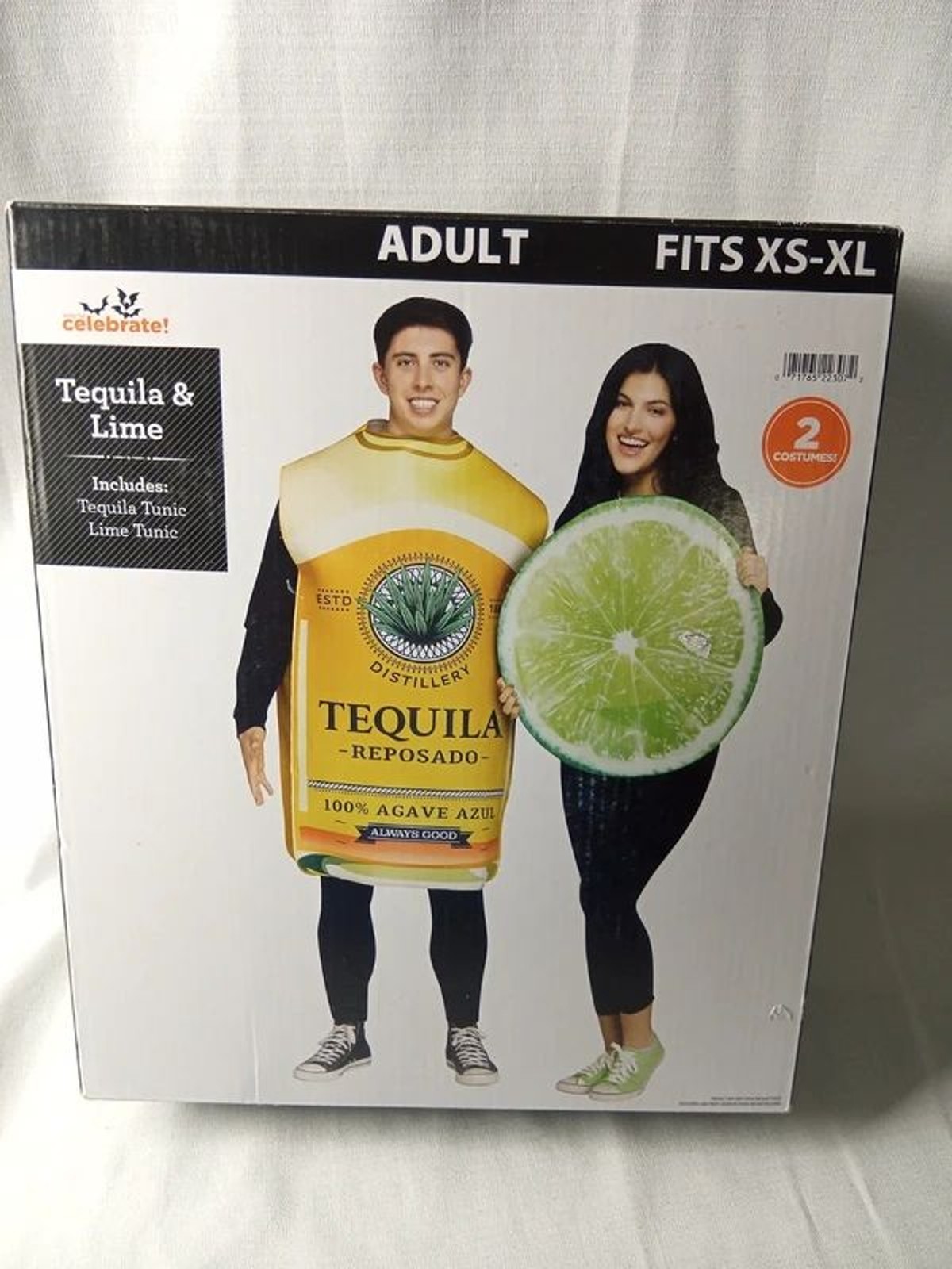 Tequila & Lime Couples Costume Adult Fits XS-XL Halloween