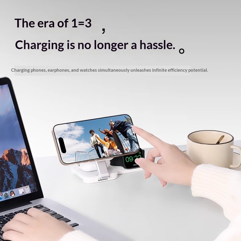 3-in-1 Wireless Charger With Magnetic Fast Charging, Portable – photo 3 of 5