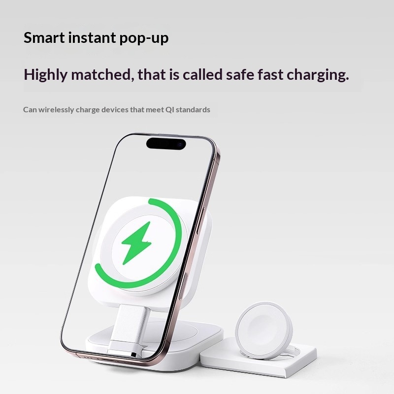 3-in-1 Wireless Charger With Magnetic Fast Charging, Portable – photo 5 of 5