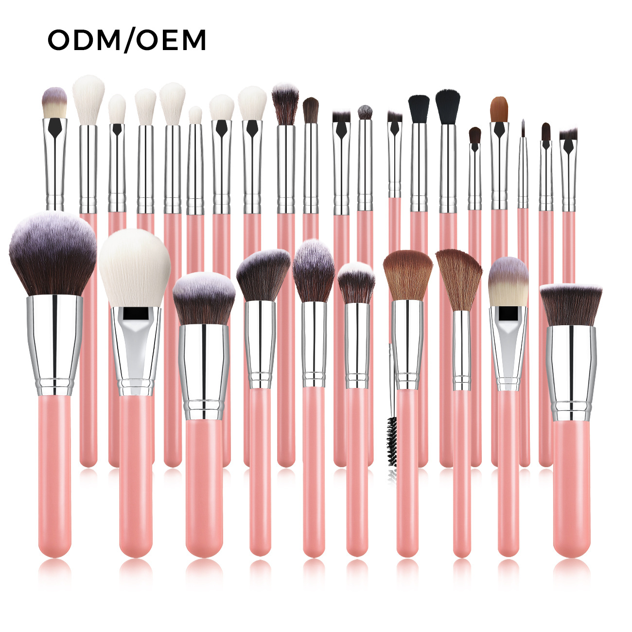 30-piece Black-and-silver Makeup Foundation Brush Set With Ultra-soft Bristles – photo 3 of 5