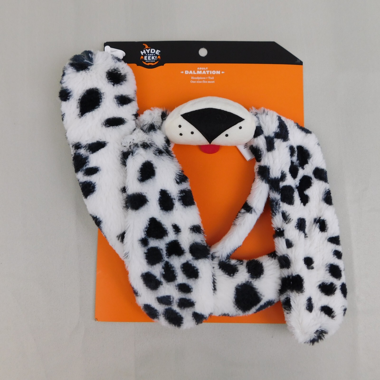 Adult Plush Dalmatian Halloween Costume Kit Headband Tail Hyde and Eek Boutique