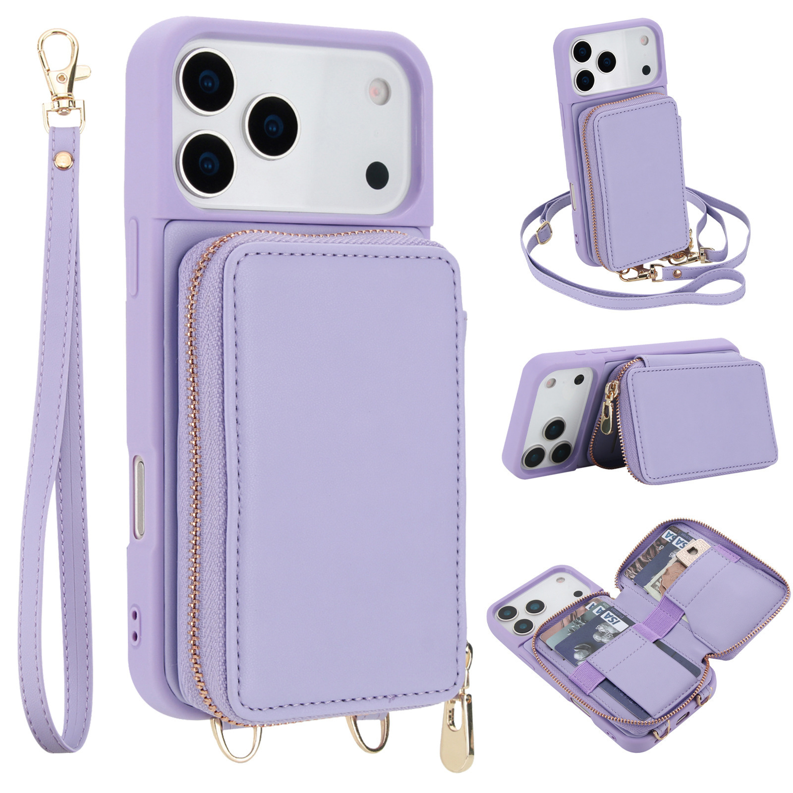 Multi-functional Card Holder Phone Leather Case – photo 2 of 5