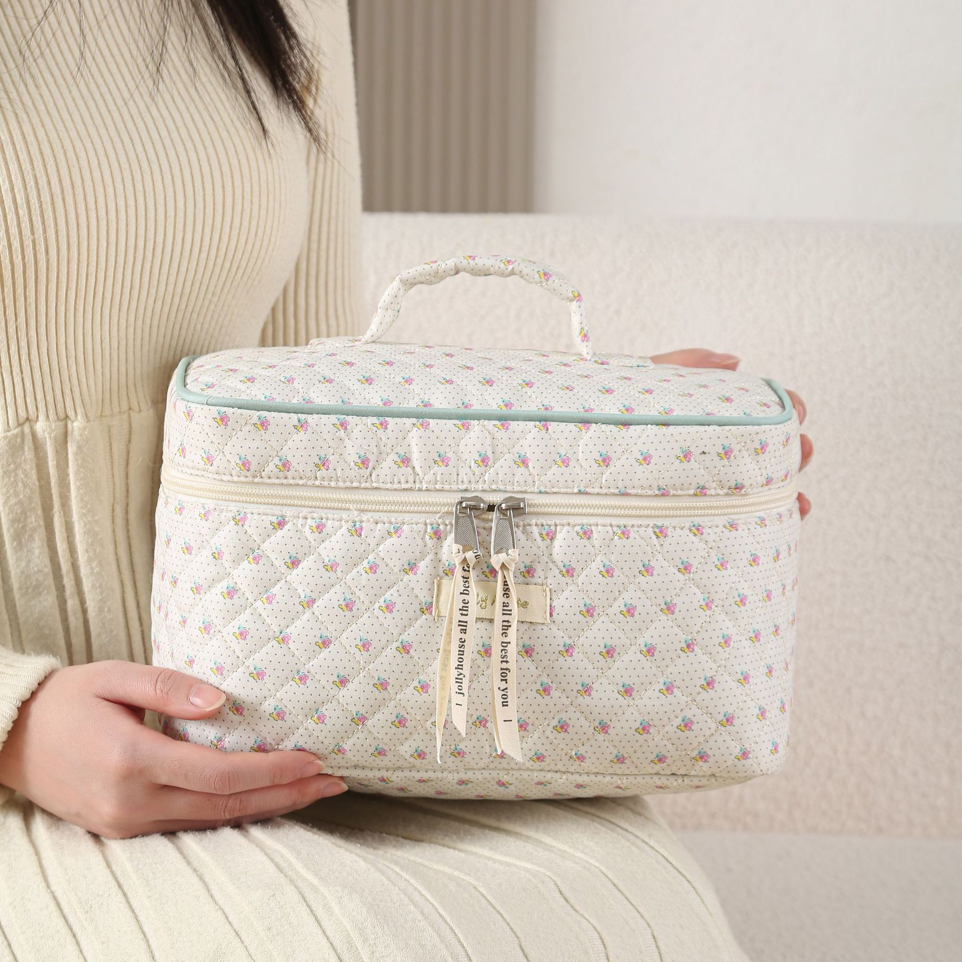 Floral Makeup Bag Good-looking Sweet