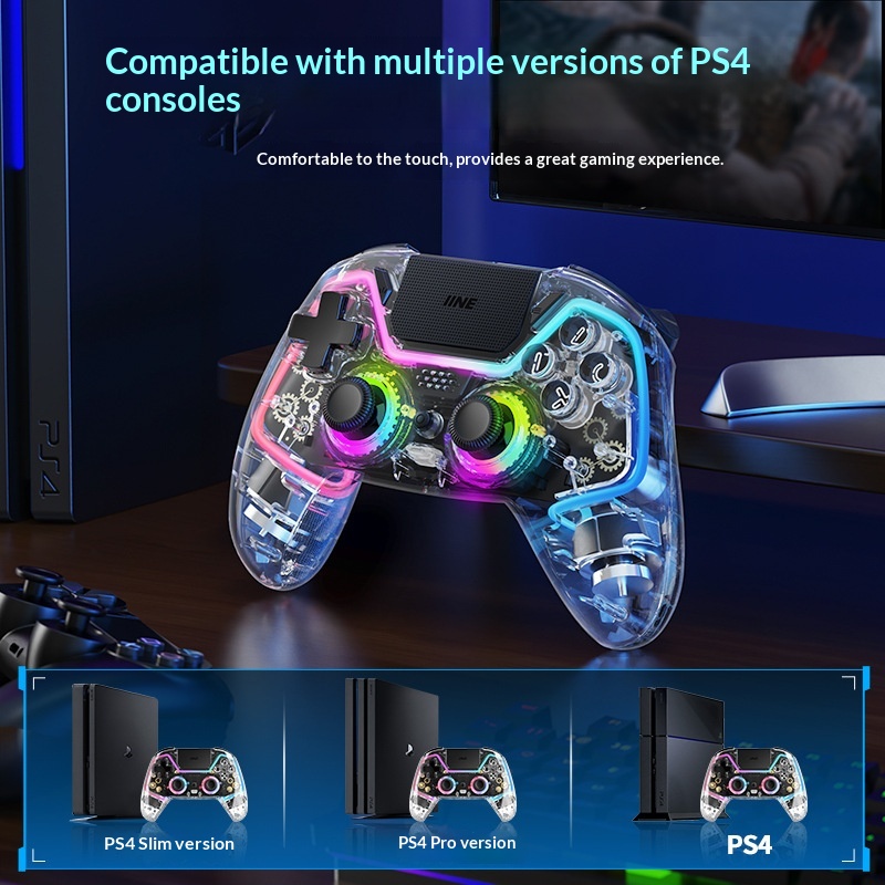 ワイヤレスBluetooth透明ゲーム機コントローラー – photo 3 of 5