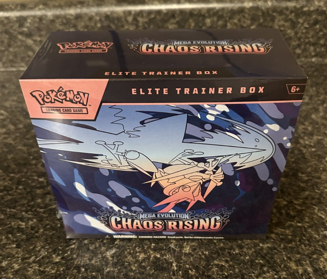 Pokemon ME4 Chaos Rising Elite Trainer Box (Slight Tear in Shrink Wrap) - Box 1