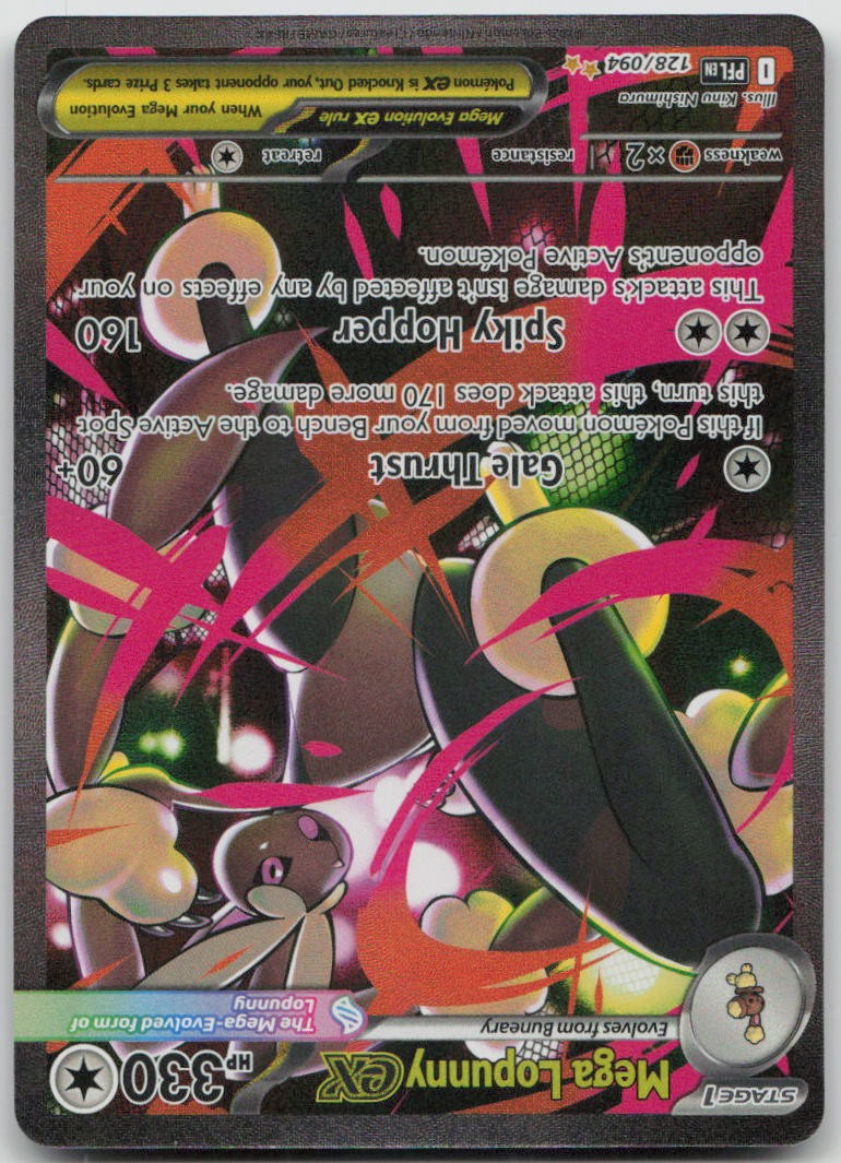 Pokemon Mega Lopunny ex 128/094 Phantasmal Flames Holofoil SIR NM